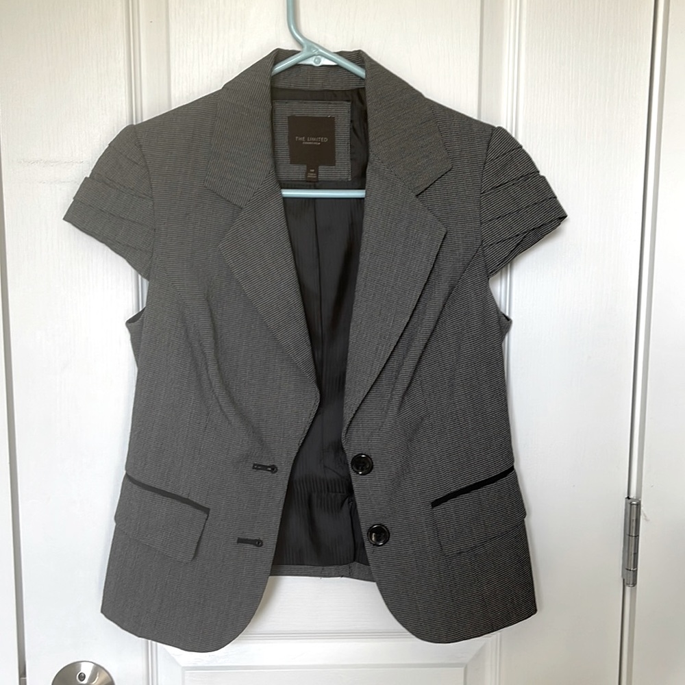 Cap sleeve jacket and skirt
